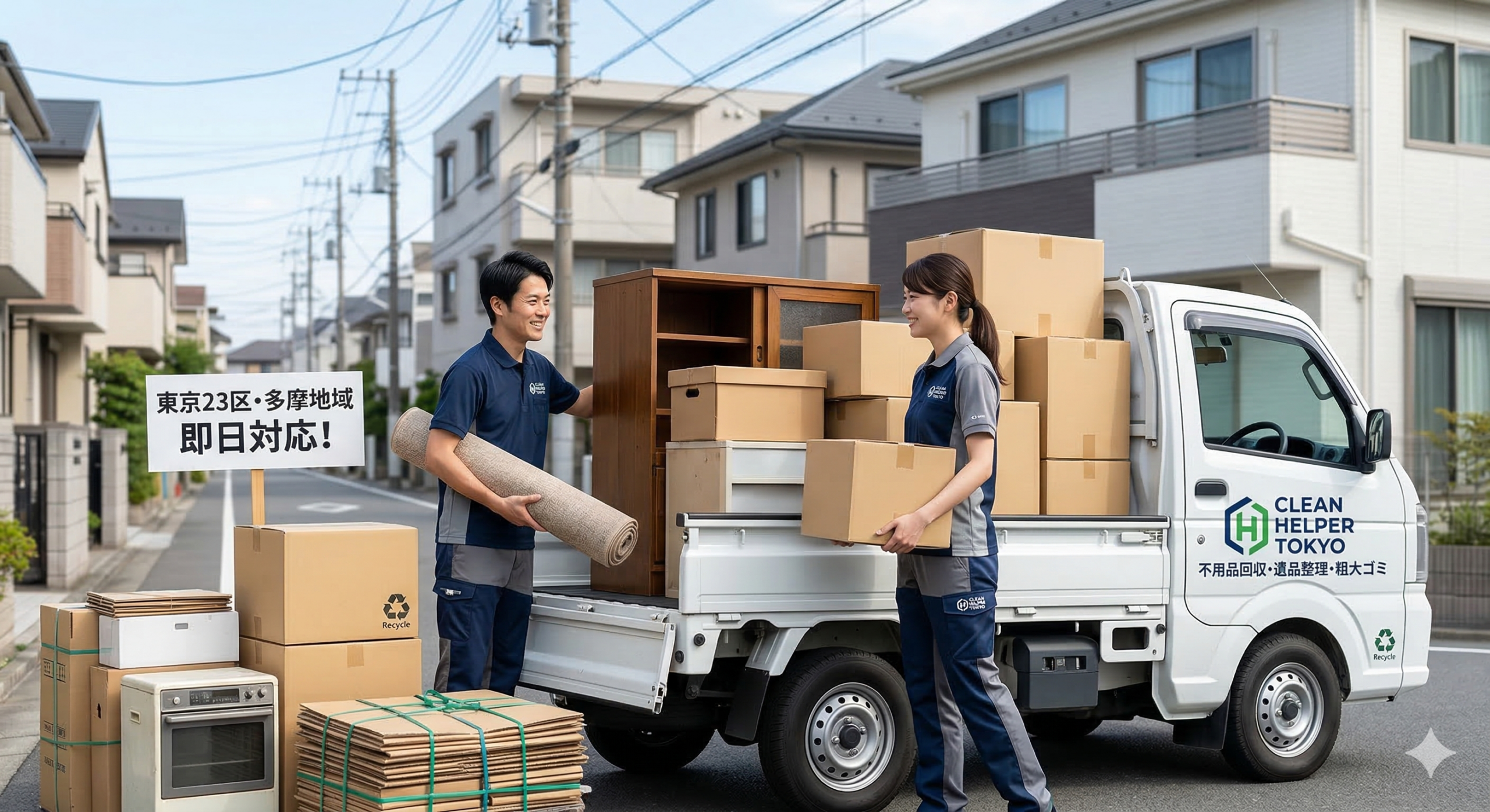 不用品回収のプロによる業者選びの解説イメージ